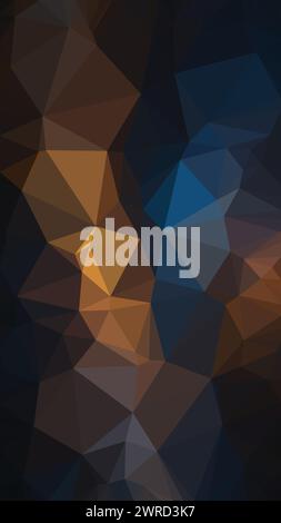 Vector dark Low poly,  abstract colorful background, trendy, geometric, cyber polygonal wallpaper, triangle style poster Stock Vector