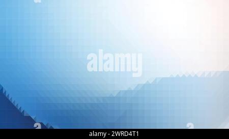 Vector blue and white abstract Low poly background, trendy, geometric, cyber polygonal wallpaper, triangle style poster Stock Vector