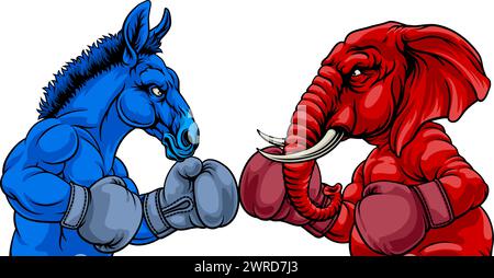 Republican Democrat Election Party Politics Stock Vector