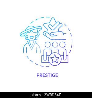 Upper class blue gradient concept icon Stock Vector Image & Art - Alamy