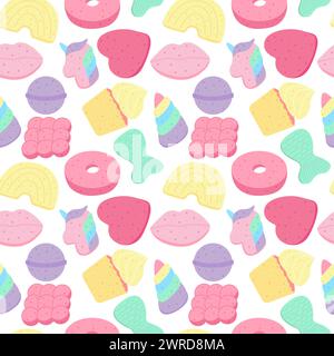 bath bombs seamless pattern Stock Vector