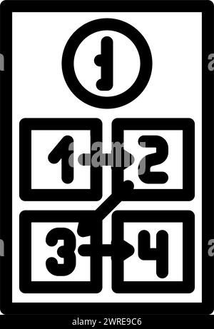 instruction manuals technical writer line icon vector illustration Stock Vector