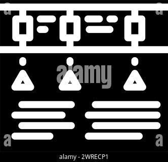 technical report glyph icon vector illustration Stock Vector Image ...