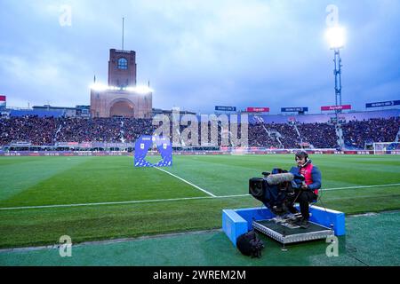 General view of Stadio Renato Dall’Ara during the serie A TIM match between Bologna FC and FC Internazionale at Stadio Renato Dall’Ara on March 09, 2024 in Bologna, Italy Stock Photo