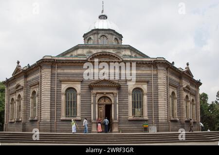 ADDIS ABABA, ETHIOPIA - NOVEMBER 29, 2011: St.Georges Cathedral in Addis Ababa, Ethiopia. Built by italian prisoners of war, two emperors of Ethiopia Stock Photo