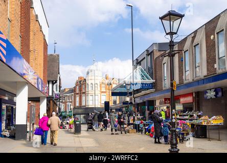 Wellingborough Town centre Market street Wellingborough Northamptonshire England UK GB Europe Stock Photo