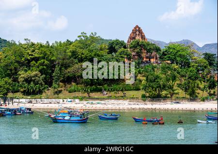 Ponagar or Thap Ba Po Nagar is a Cham temple tower near Nha Trang city in Vietnam Stock Photo