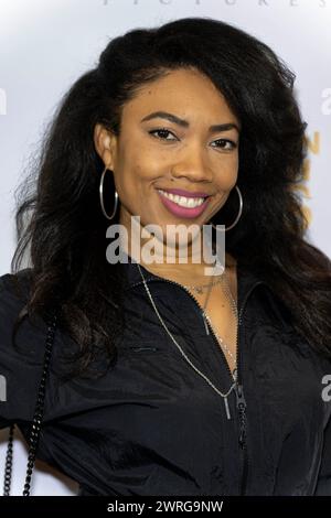 Burbank, USA. 11th Mar, 2024. Actress April Hale attends Los Angeles Premiere of the film 'Forty-Seven Days with Jesus' at AMC Burbank 16, Los Angeles, CA, March 11, 2024 Credit: Eugene Powers/Alamy Live News Stock Photo