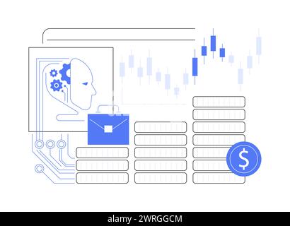 AI-Optimized Investment Portfolio Management abstract concept vector ...