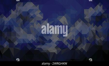 Vector Low poly abstract blue background, trendy, geometric, business luxury polygonal wallpaper, triangle modern style poster Stock Vector