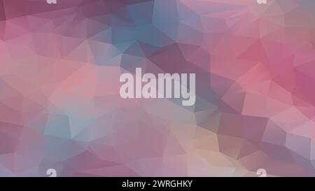 Pink Low poly abstract colorful background, trendy, geometric, cyber polygonal wallpaper, triangle style poster Stock Vector