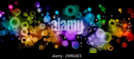 Abstract colorful light blurs background Stock Photo