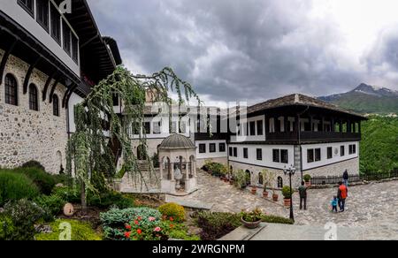 The Monastery of Saint Jovan Bigorski. The monastery church is dedicated to St. John the Baptist.  The monastery was built in 1020 years Stock Photo