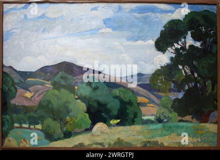 Crimean Landscape, 1919. Found in the Collection of Anton Chekhov Museum, Yalta. Stock Photo