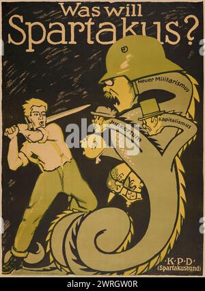 The Spartacus League (Spartakusbund), 1919. Private Collection. Stock Photo