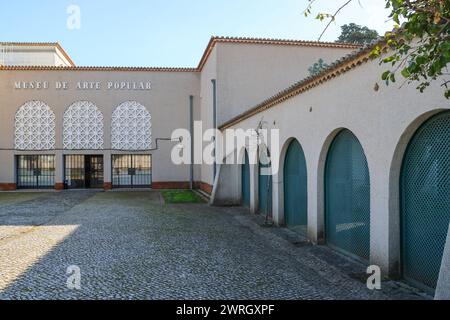 Belém, Lisbon, Portugal, February 18, 2024, Entrance to the Popular Art Museum Stock Photo