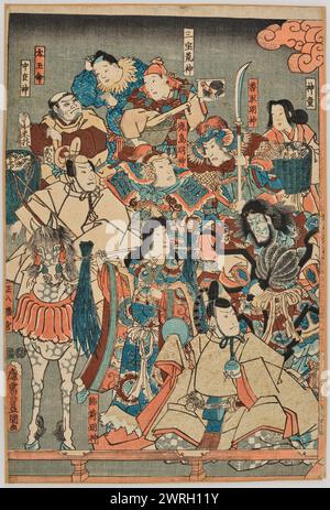 Matchmaking at the Shrine of Izumo (Taisha en-musubi zu), 1851. Private Collection Stock Photo