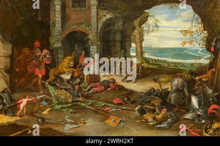 Allegorical depiction of the struggle in Europe, ca 1648. Private Collection Stock Photo