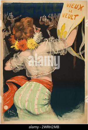 La Cigale. Vieux le veult, 1900. Private Collection Stock Photo