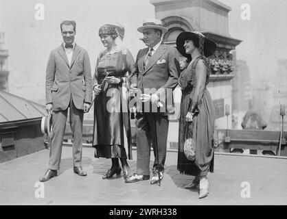 Bruno Zirato, Caruso &amp; wife, Mrs. J. S. Keith, between c1915 and c1920. Stock Photo