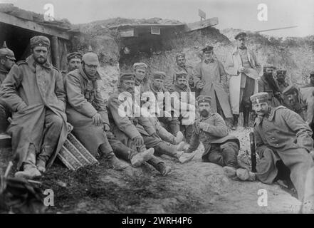 Germans at Berry-Au-Bac, Sept 1914 (date created or published later). German soldiers at Berry-Au-Bac, France during World War I. Stock Photo