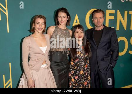 Ewan McGregor and Jamyan McGregor attend the premiere of Warner Bros