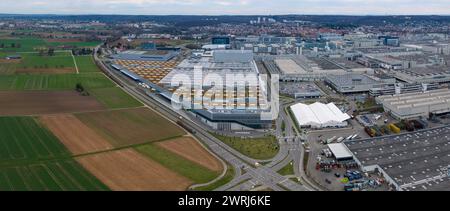 Mercedes-Benz plant Sindelfingen, Gate 5, where Factory 56 produces the first EQ electric models and robo-taxis in addition to three variants of the Stock Photo