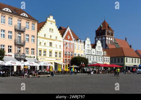 Greifswald market square, 12/09/2016 Stock Photo