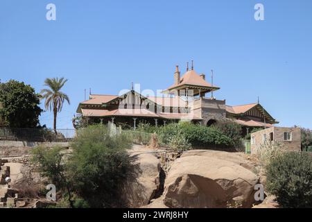 Aswan museum on Elephantine island Stock Photo