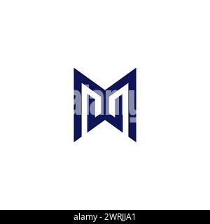 MW Logo Design. Letter WM Icon Stock Vector
