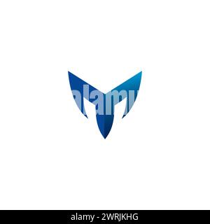 M Logo Modern. Letter M Initial Logo Design Stock Vector