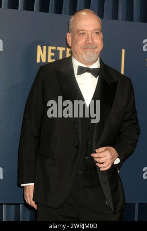 February 24, 2024, Los Angeles, Ca, USA: LOS ANGELES - FEB 24: Paul Giamatti at the 30th Screen Actors Guild Awards at the Shrine Auditorium on February 24, 2024 in Los Angeles, CA. (Credit Image: © Kay Blake/ZUMA Press Wire) EDITORIAL USAGE ONLY! Not for Commercial USAGE! Stock Photo