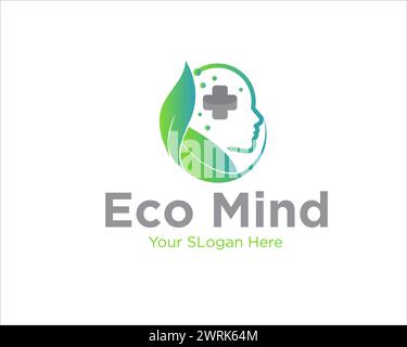 eco mind health for medical service and consultant Stock Vector