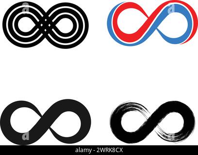 infinity logo icon vector illustration design Stock Vector