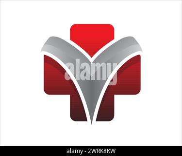plus health care logo designs simple modern for medical symbols Stock Vector