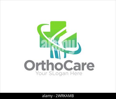 bone care for medical service and clinical logo Stock Vector