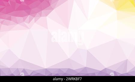 Pink Low poly abstract colorful background, trendy, geometric, cyber polygonal wallpaper, triangle style poster Stock Vector
