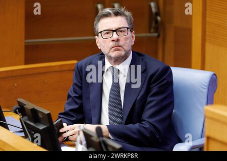Sulla Reforms Il Ministro dell’economia Giancarlo Giorgetti in occasione del Forum ...