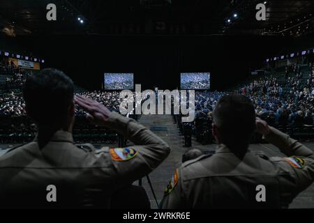 Washington State Patrol troopers solemnly perform a ceremony honoring ...