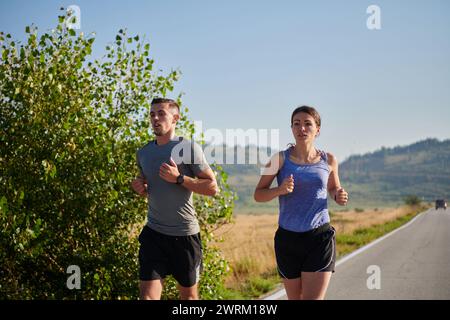 Energized by the beauty of nature, a couple powers through their ...