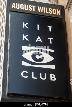 Cabaret at the Kit Kat club at the August Wilson theatre sign in ...