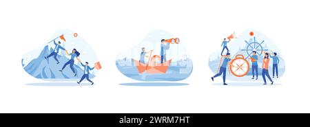 Business Leadership with Businessman Leader Helps the Team to Develop ...