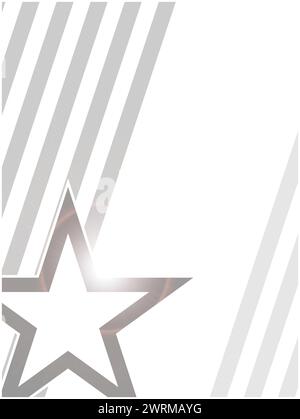 USA flag symbols decorative monochrome background card vector design Stock Vector