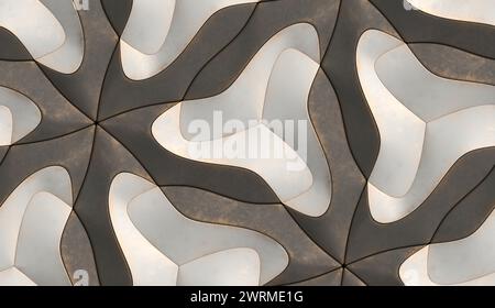 3d old black and old white solid tiles with high quality seamless realistic texture Stock Photo