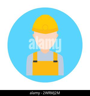 Engineer Worker Icon Stock Vector