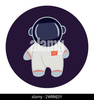 Cartoon Astronaut Icon Stock Vector