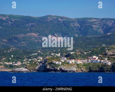 View towards Evdilos, Icaria Island, North Aegean, Greek Islands, Greece, Europe Copyright: KarolxKozlowski 1245-3324 Stock Photo