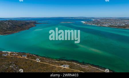 Aerial of the Langebaan Lagoon Marine Protected Area, West Coast National Park, Western Cape Province, South Africa, Africa Copyright: MichaelxRunkel Stock Photo