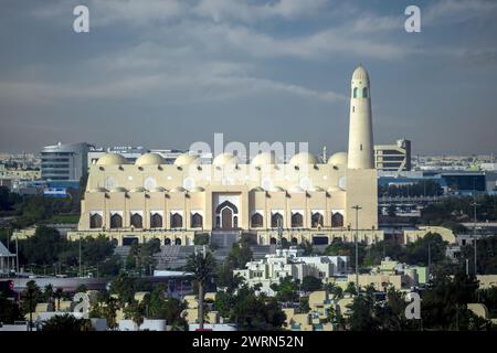 Grand State Mosque Imam Abdul Wahab Doha Qatar Stock Photo