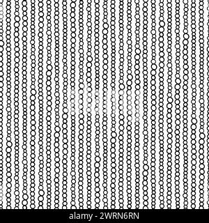 Doodle pearls seamless pattern.Hand drawn ethnic seamless pattern Stock Vector